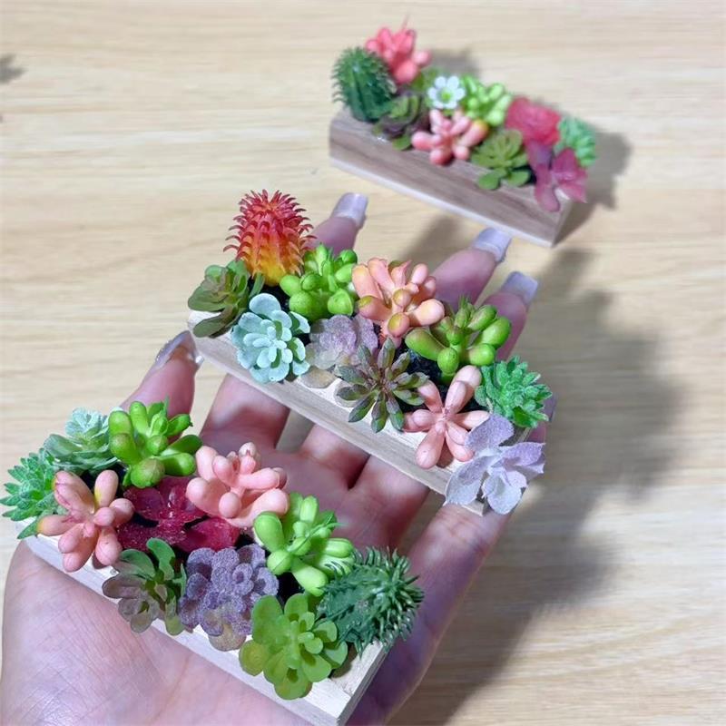 Photography Simulator - ⭐ 熱い ❗ 1PC ミニチュア木製トラフシミュレーション緑の植物モデルドールハウスミニ風景庭中庭シーン写真撮影小道具