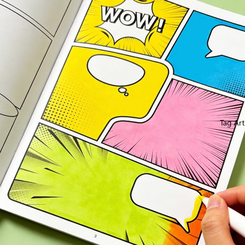 Photography Book - 空白の漫画ストーリーブック、オリジナル手描き漫画ストーリー作成ブック、アニメ描画練習帳、芸術的創作に最適