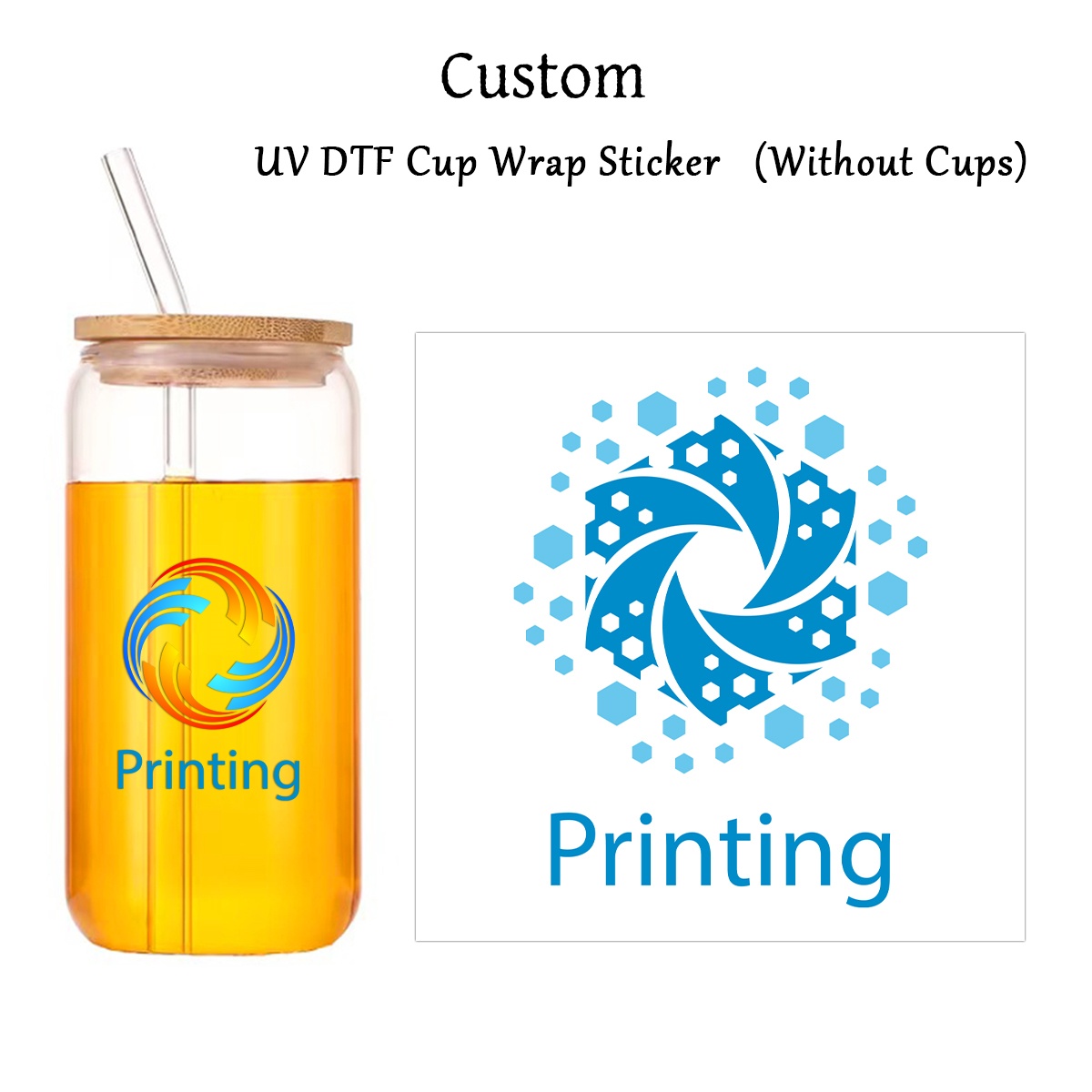 Photography Logo - 1pc カスタマイズされた Uv 転写画像ラベルステッカーボトルカップ、パーソナライズされたラッピングラベル、中小企業ロゴ製品ステッカー