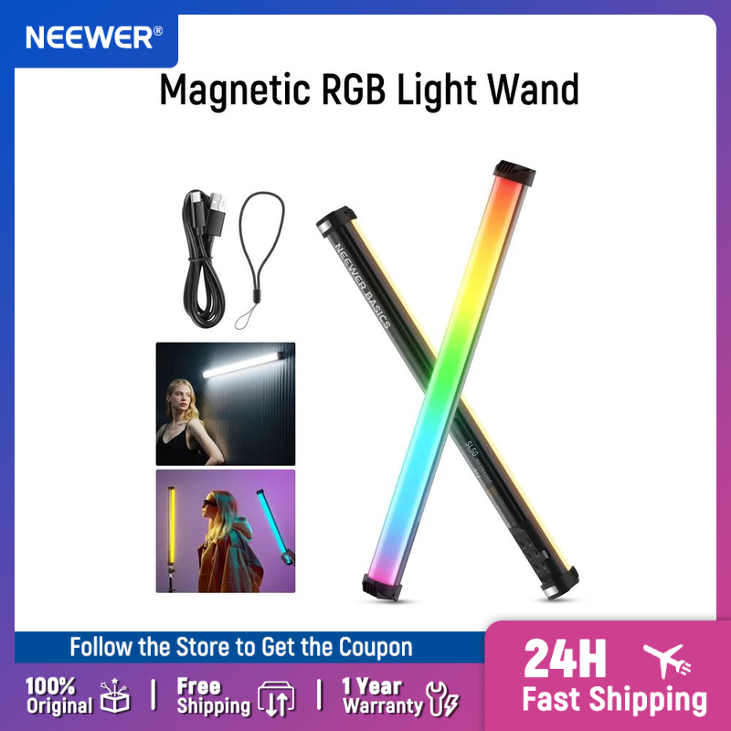 NEEWER ベーシック 21インチ 磁気RGBライトワンド - Photography Basics のレビューと価格