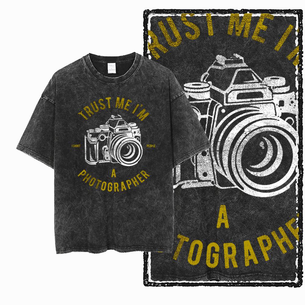 ウォッシュド加工 メンズ レディース フォトグラファー Tシ - Photography Basics のレビューと価格