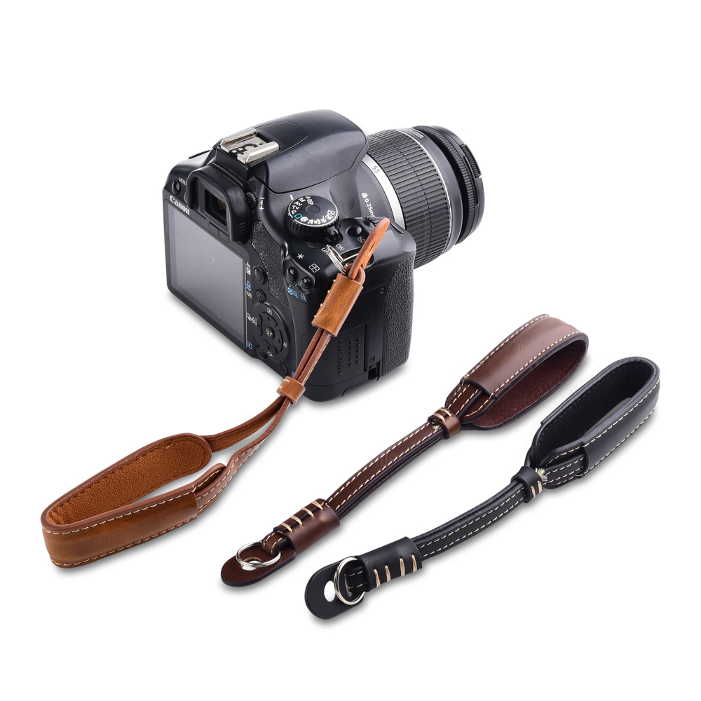 カメラ革ハンドグリップ金属リングリストストラップキヤノン E - Photography Icon のレビューと価格