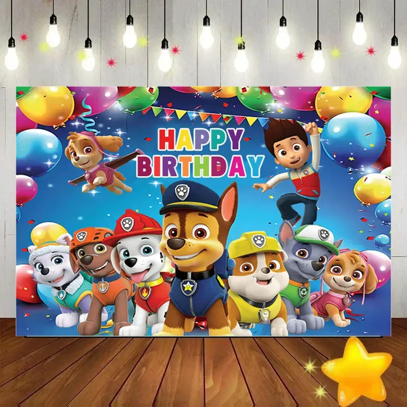 アニメ爪パトロールチーム子供の誕生日パーティー装飾用品シーン - Photography Of The Day のレビューと価格
