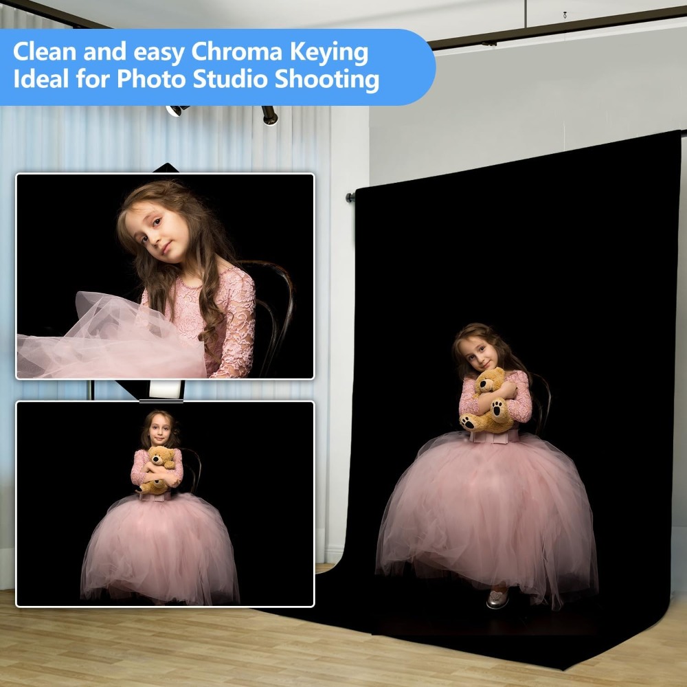 写真撮影用の黒の背景 純粋な黒の背景カーテンスクリーン 写真 - Photography Hacks のレビューと価格