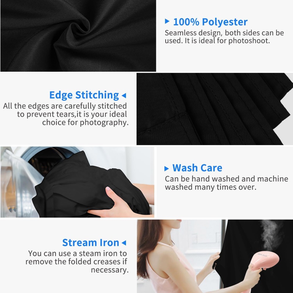 写真撮影用の黒の背景 純粋な黒の背景カーテンスクリーン 写真 - Photography Hacks のレビューと価格