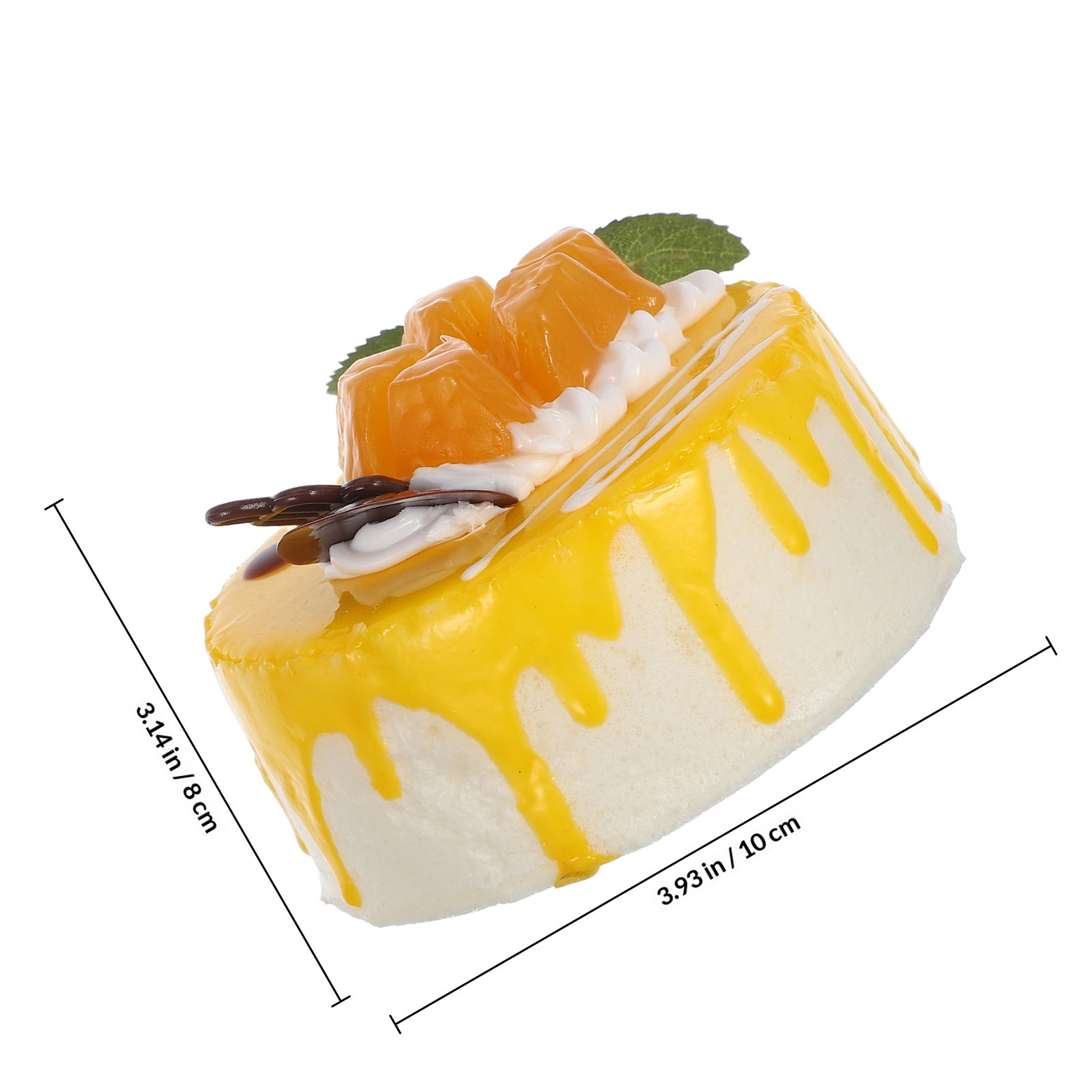 リアルなムースケーキ風の人工誕生日ケーキ。写真撮影用の小道具 - Photography Simulator のレビューと価格
