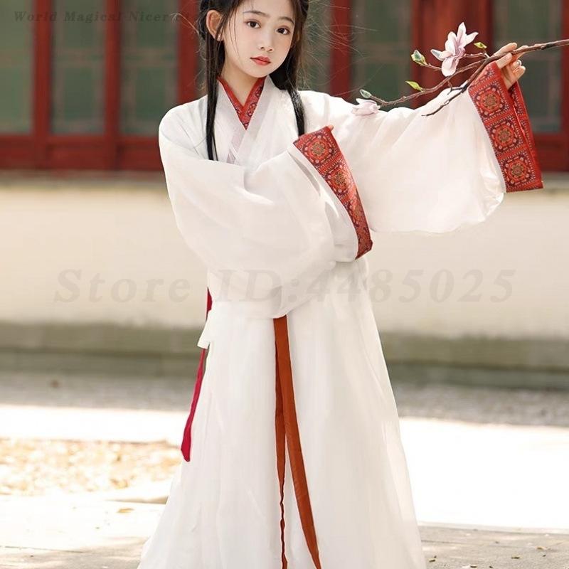 中国古代の伝統的な子供韓服ドレス戦国時代ルーズロングローブ女 - Photography Of War のレビューと価格